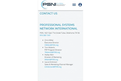 PSNI Global Alliance ESNet screenshot
